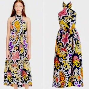 J.Crew Silk Maxi Sarong Dress in Paisley